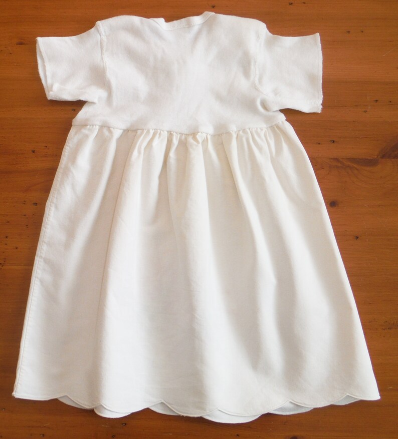 18 Months Embroidered Baby Dress Vintage Pillowcase 18 Months Infant Dress Shabby Chic Floral Embroidery Infant Summer Dress