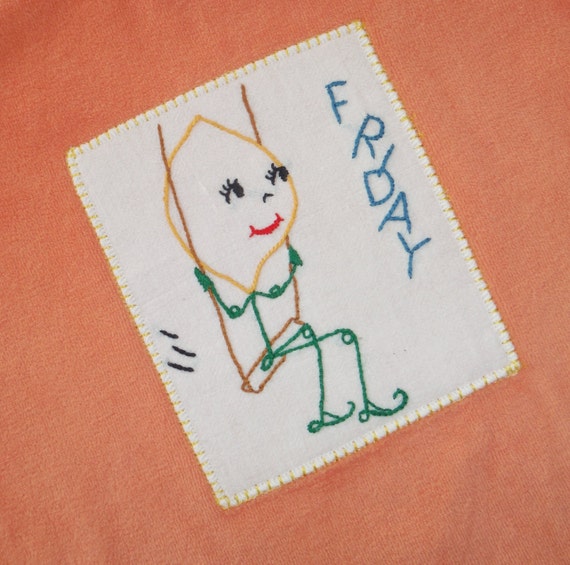 mois 6 france visa mois bébé 6 doux Etsy dormeuse Vintage  6 bébé mois broderie