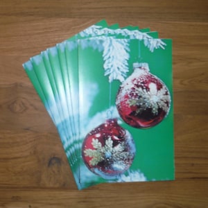 8 tarjetas navideñas vintage de los años 70: tarjetas navideñas con adornos festivos de los años 70, felicitaciones navideñas, diario basura, efímeras