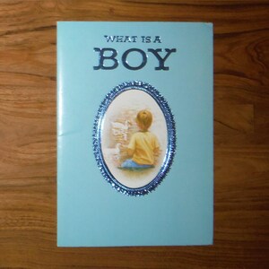 Jolie carte vintage des années 1970 Happy Birthday Boy - carte vintage What Is a Boy - Boy Junk Journal Scrapbook Birthday Ephemera