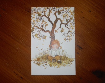 Vintage Holly Hobbie Greeting Card - 1970&#39;s Vintage Holly Hobbie Stationary - Vintage Blank Holly Hobbie Card Journal Ephemera