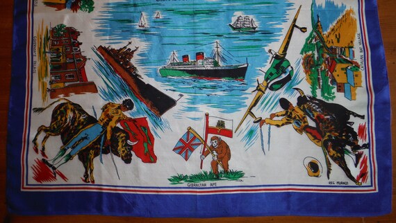 Bufanda vintage de damas de Gibraltar Bufanda - Etsy México