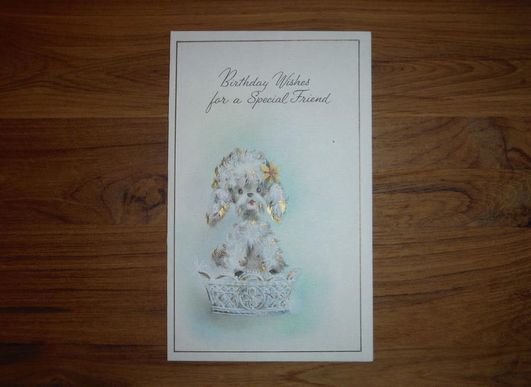 Vintage 1970's Friend Birthday Card - '70's Special Friend Happy ...