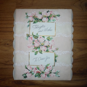 Shabby Chic Vintage Thinking of You-kaart - wenskaart jaren 1950 alleen maar omdat vriend - '50 to Cheer You-kaart Ongewenste tijdschriften
