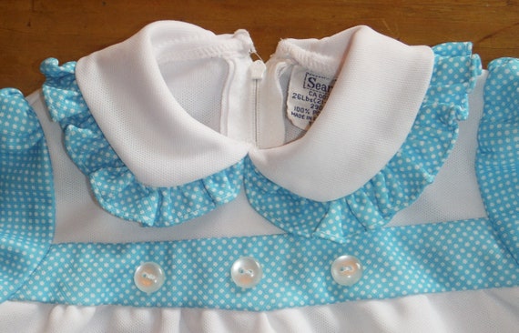 Best Vintage Kitten Baby Dress - 1970's Polyester… - image 4