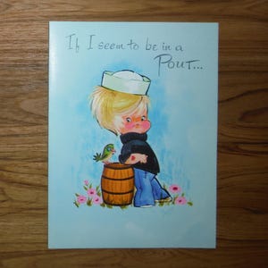Best Retro Vintage 1970&#39;s Get Well Card -&#39;70&#39;s Please Get Well Vintage Card - Cool Get Well Soon Scrapbook Journal Ephemera