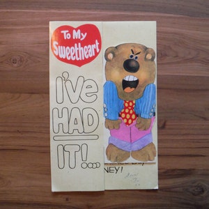 Carte de Saint-Valentin pour femme amusante vintage des années 1970 - Carte de Saint-Valentin pour mari femme drôle avec humour des années 70 - Carte de Saint-Valentin pour conjoint vintage éphémères