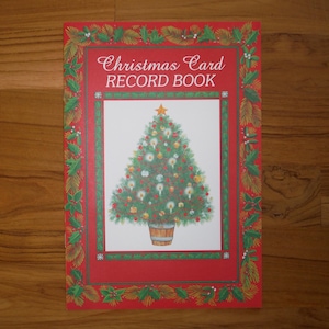 Vintage kerstkaartregisterboek - Kitscherige kerstkaarten jaren 60 - registerboek bijhouden - vintage kerstkaart uit de jaren 60