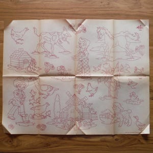 Best Vintage Cute Farmyard Hot Iron-On Transfers - 1960&#39;s Cute Children Animals Fashion Transfer Designs - Vintage Child Journal Ephemera