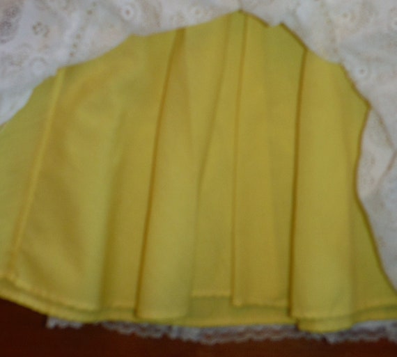 Mod Vintage Yellow & White Baby Dress - Groovy '7… - image 6