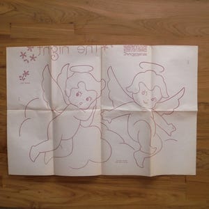 Best Vintage Baby Quilt Angels Hot Iron-On Transfers - 1960&#39;s Children&#39;s Infant Sleep My Child Transfer Designs - Vintage Child Ephemera