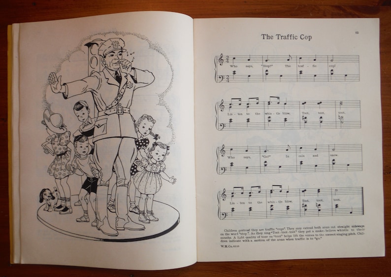 BEST Vintage 1940's Children's Song Book 1944 Twenty Etsy