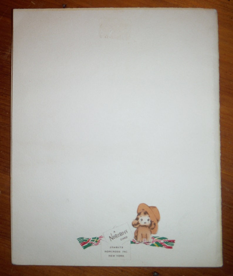 Cute Vintage 1940/'s Dad Birthday Card 1940/'s Daddy Norcross Birthday Card Ephemera /'40/'s Puppy Dog Father Dad Birthday Greeting Card