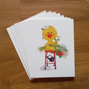 8 Vintage Suzy&#39;s Zoo Thank You Cards  - 1980&#39;s Suzy Zoo Greeting Card - Best Vintage Duck Card Journal Scrapbook Ephemera