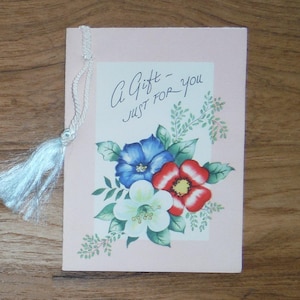Vintage 1950er Jahre Kleine Geschenkkarte - Vintage Brautparty Geschenkkarte für Besondere Anlässe - Shabby Chic Geschenkkarte Scrapbook Ephemera