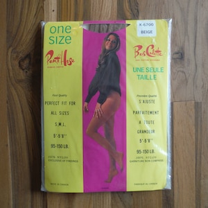 Groovy Vintage Panti Hose New in Package - 1970&#39;s One Size Pantyhose Hosiery Nylon Stockings - Mod Vintage All Sizes Panty Hose