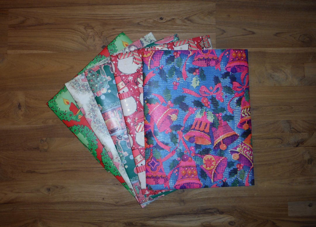 Retro Vintage Christmas Wrapping Paper - Mod Mid Century X-mas ...