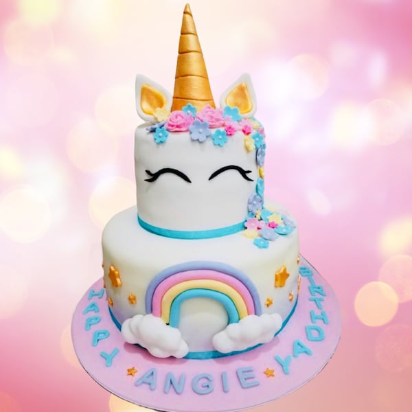 Unicorn Birthday Cake Decorations