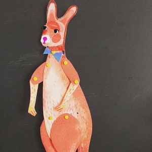 Kangaroo Cut and make Paper Puppet