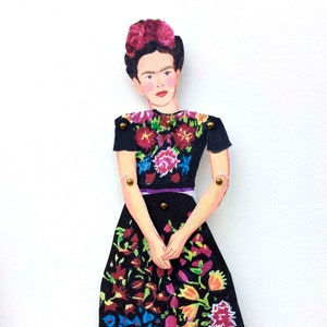 Frida Goddess cut out and make articulated puppet