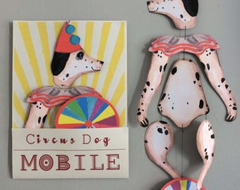 Circus Dog Nursery Mobile