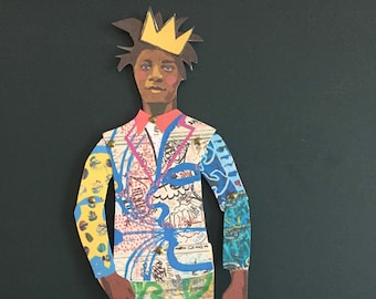 Jean Michel Basquiat cut and make puppet.