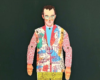 Keith Haring Cut and Make Puppet