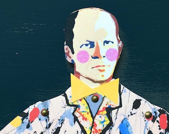 Jackson Pollock cut and make puppet