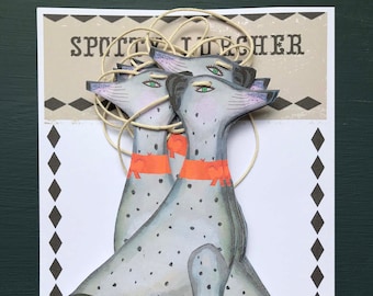 Spotty Lurcher Garland