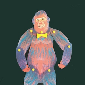Gorilla cut and make puppet