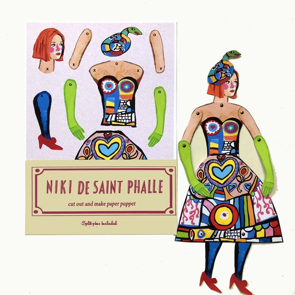 Niki de saint Phalle Couper et faire une marionnette