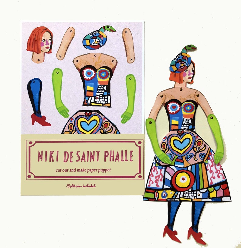 Niki de saint Phalle Cut and Make Puppet image 1