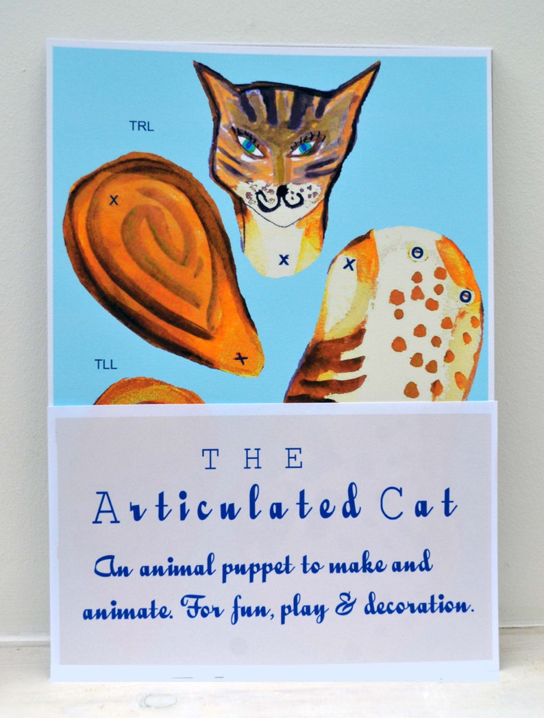 The Articulated Cat Puppet Kit Etsy