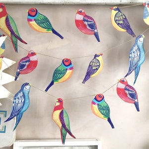 Colourful Bird Garland