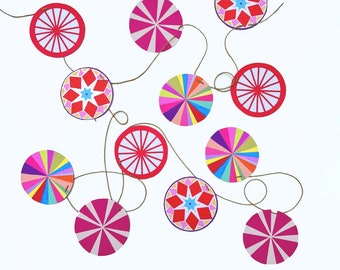 Colourful Wheel Garland