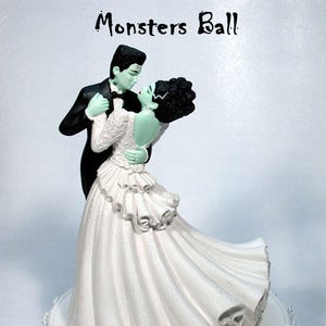 Frankenstein Halloween Wedding Cake topper 48MB