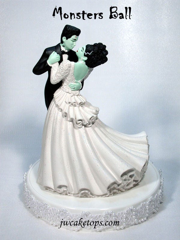 Gothic Cake Topper Set - Totenkopf & Drachen Deko Für Goth Party & Halloween