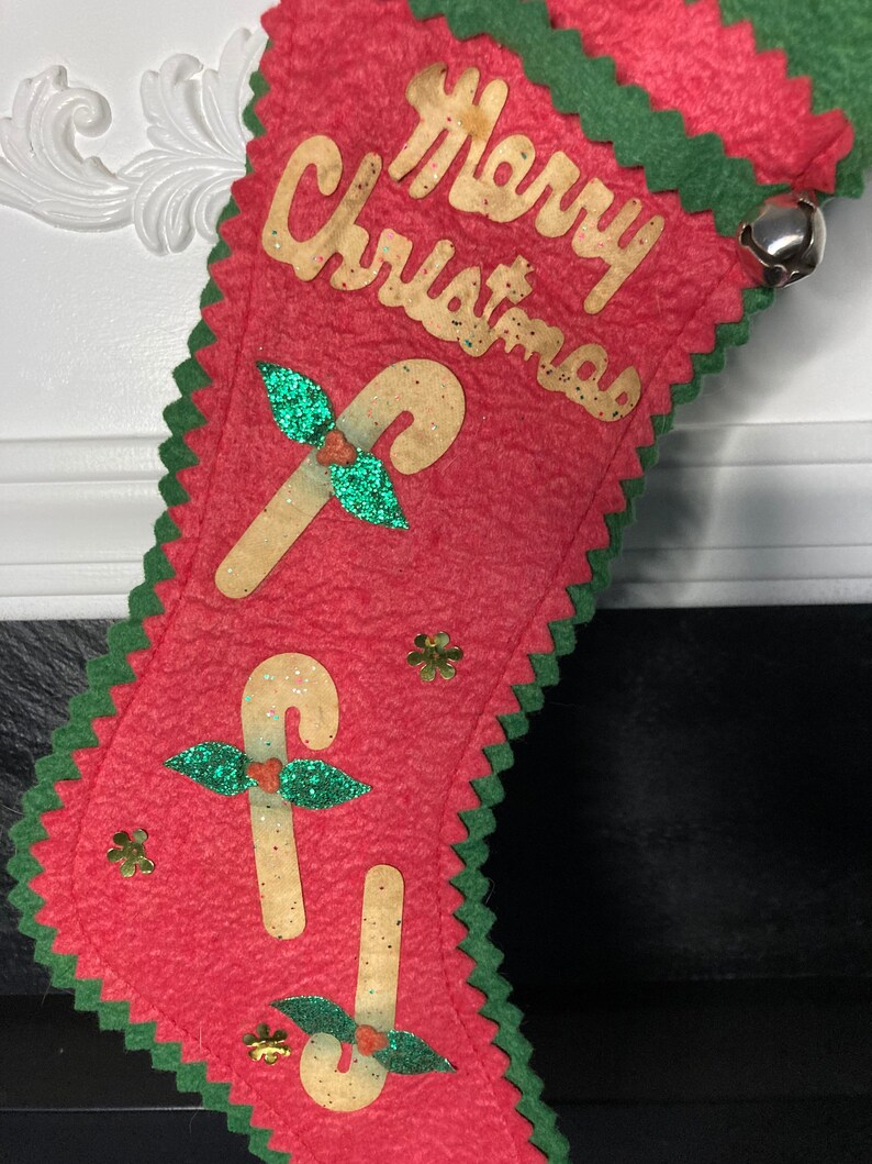 Vintage Felt Christmas Stockings 