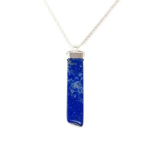 Lapis Lazuli Sterling Silver Pendant Necklace