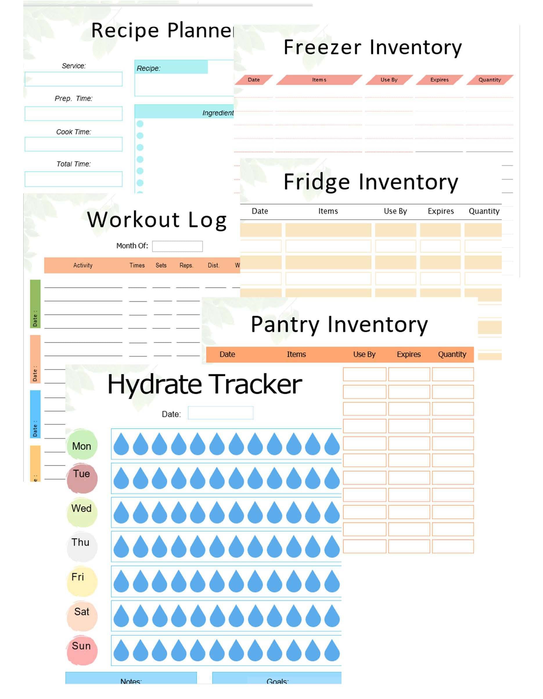 Weekly Meal Plan and Grocery List Template - Printable PDF - Etsy