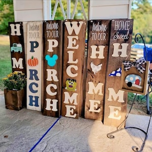 Interchangeable Porch Sign Set