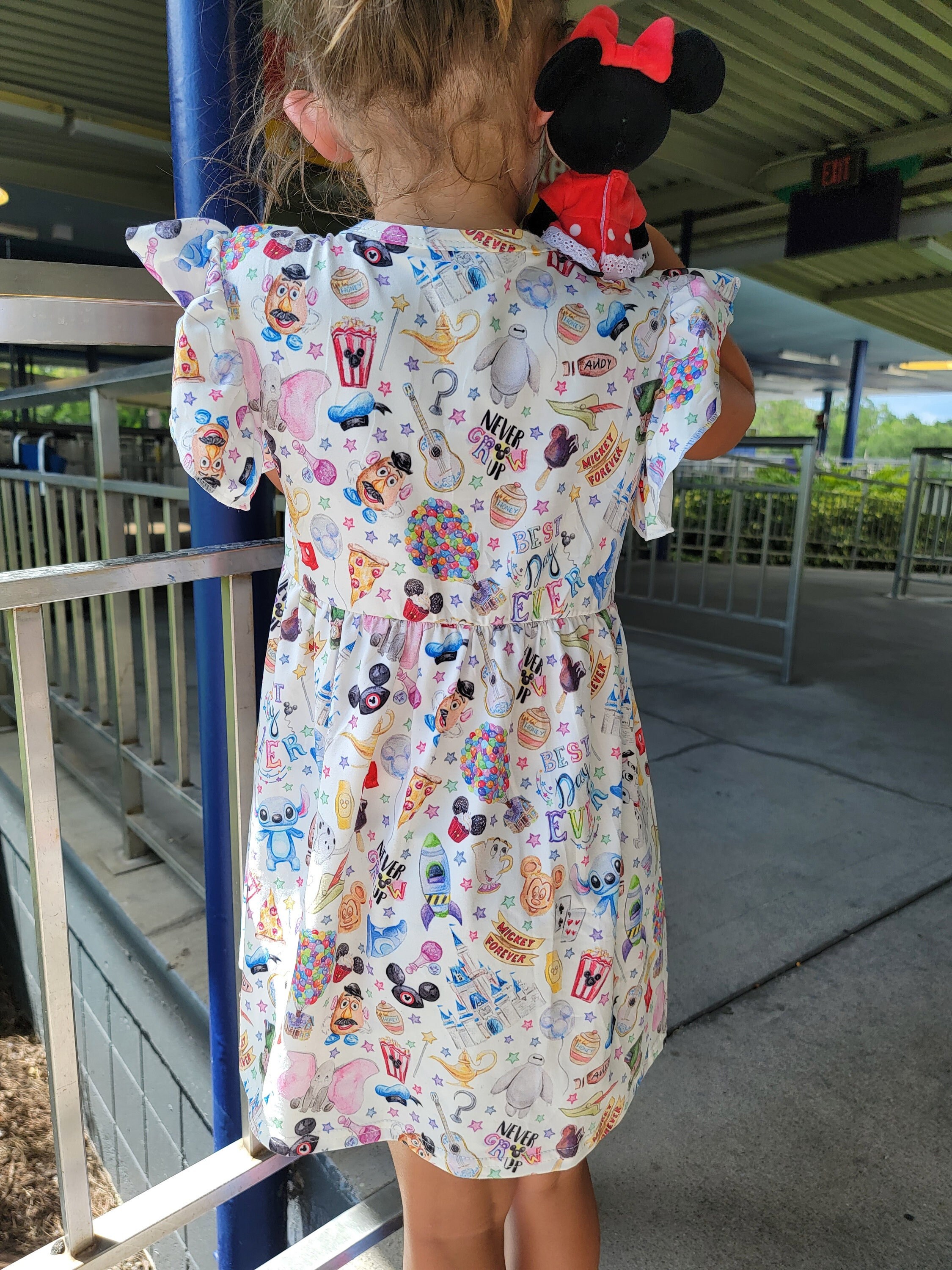 Disney Inspired White Park Dress Etsy