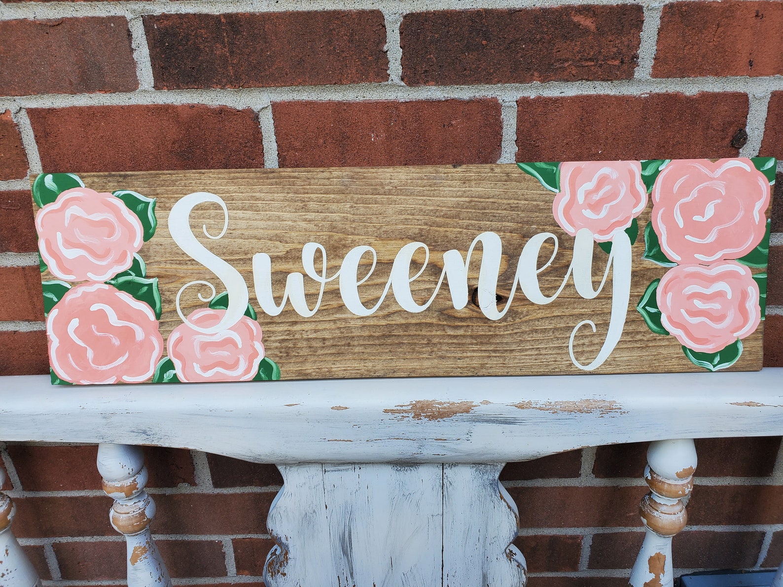 Wooden Flower Name Sgn Handmade Hand Crafted Dasy Theme - Etsy