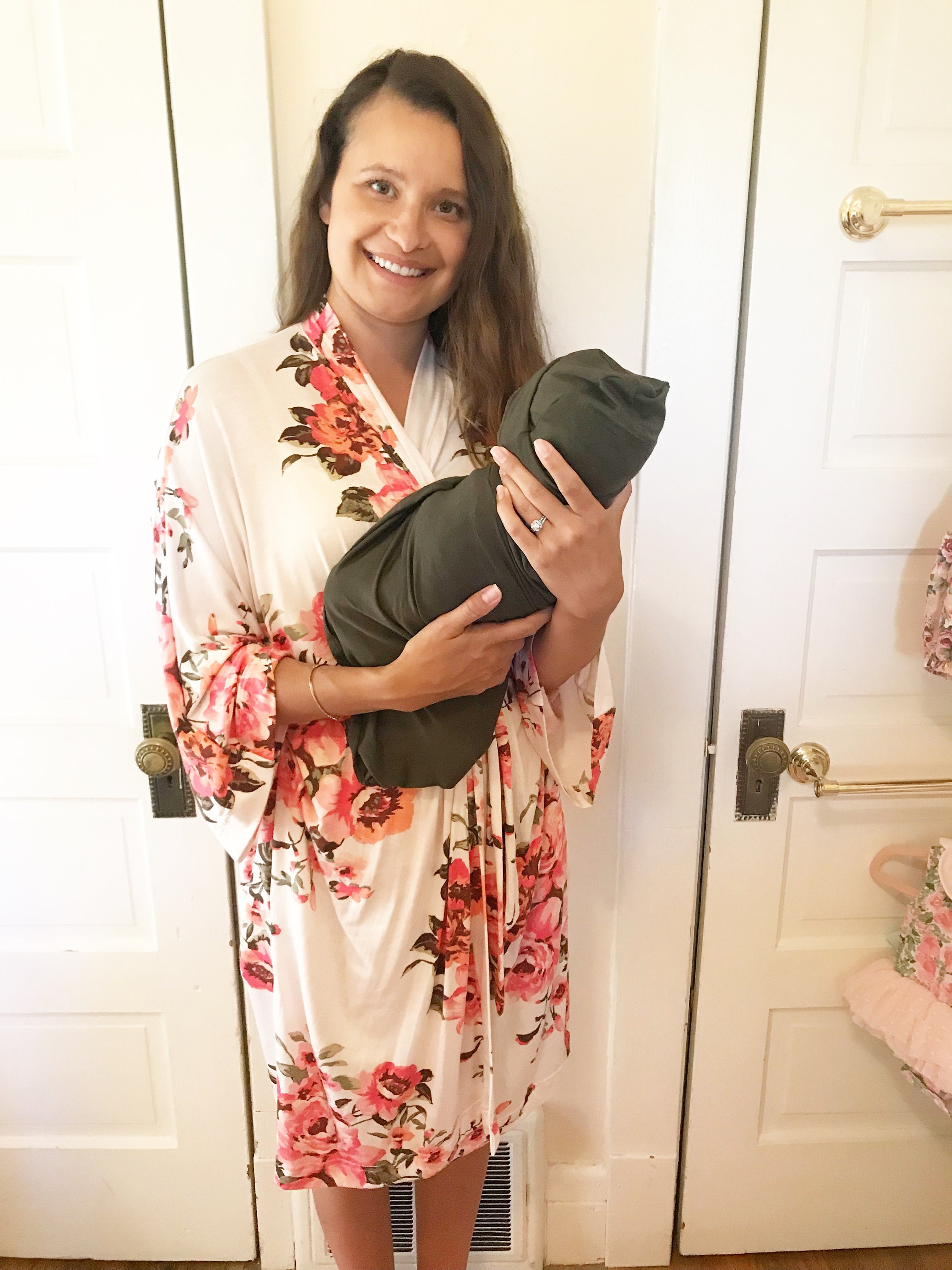 Matching Robe Swaddle Set Gender Neutral or Boy Hospital Etsy