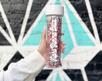 Alpha Gamma Delta Confetti Water Bottle, Officially licensed,  bid day | rush | big sis | lil sis | sorority