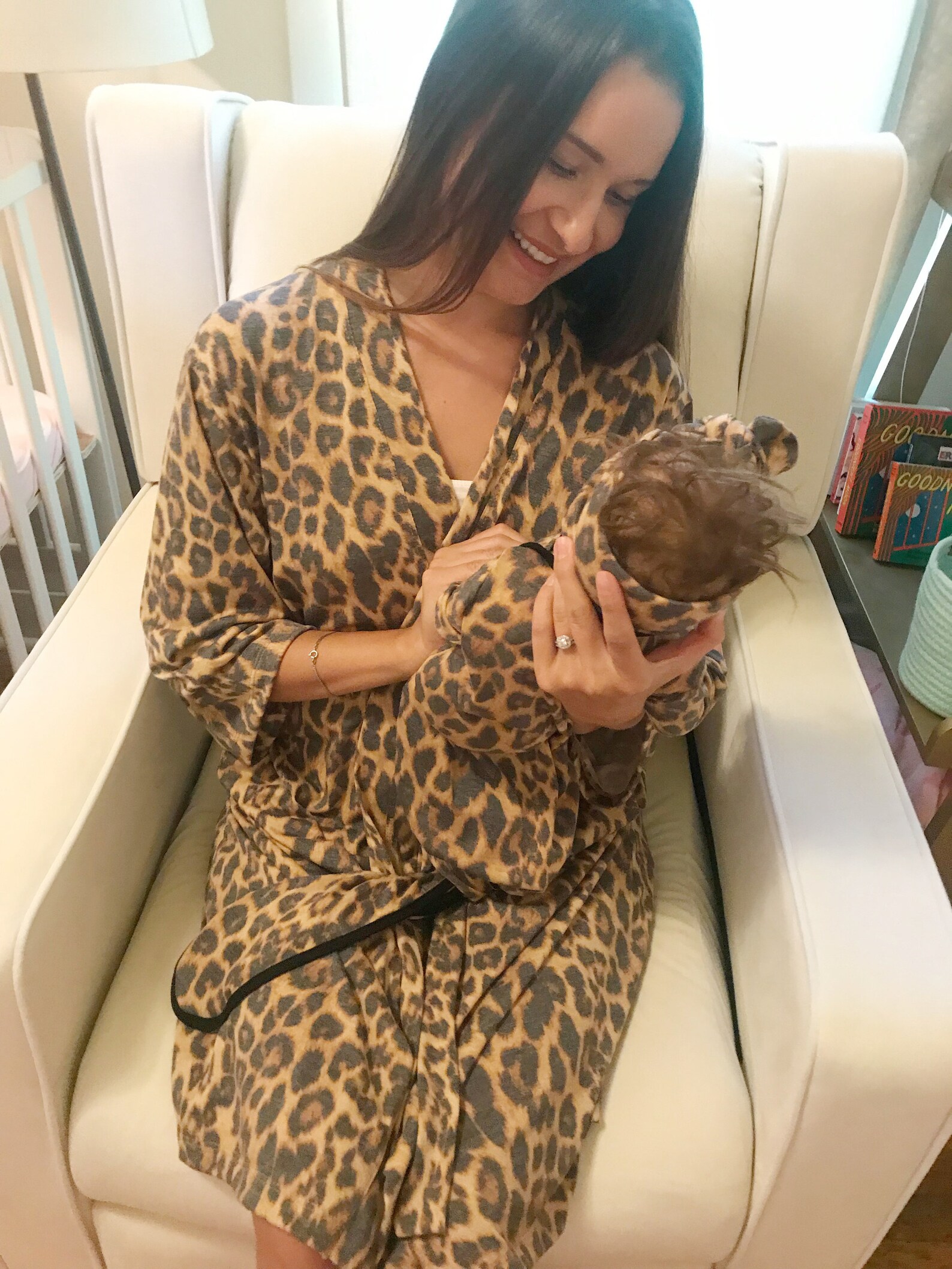 Matching Robe Swaddle Set Girl Leopard Hospital Etsy