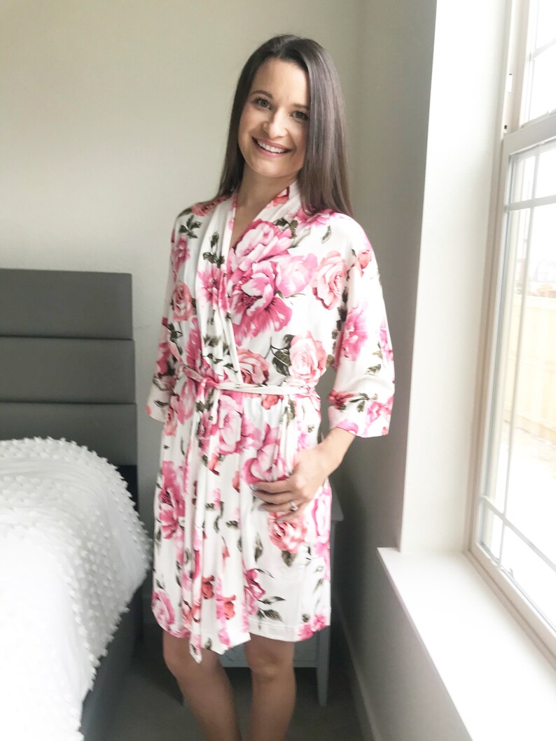 Matching Mom Robe Swaddle 3piece Hospital Set Girl Etsy