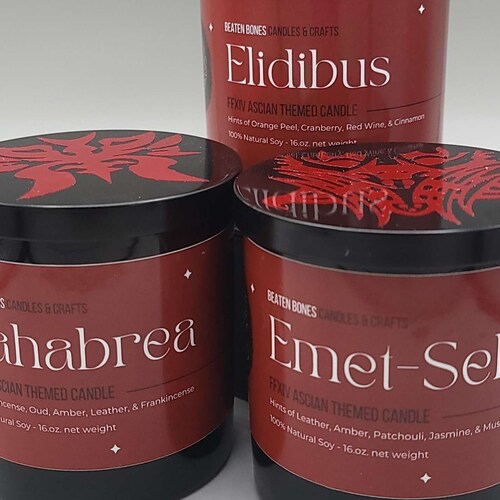 FFXIV Character Candles 4oz 100 Soy Wax More Characters Etsy