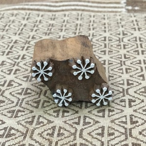 florales Motiv Rapportmuster, handgeschnitzte indische Holzdruckform; Textilstempel; Keramik Stempel,