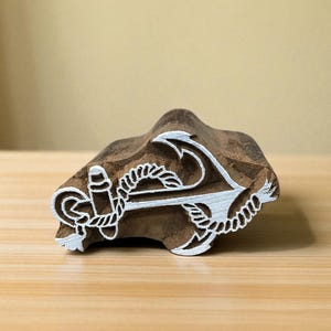 Anchor & Rope ,pottery stamp ceramic mould scrapbooking tjap batik printing floral carved stamps.